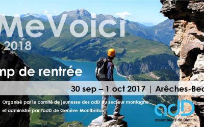 Me Voici : Camps de rentrée 2017