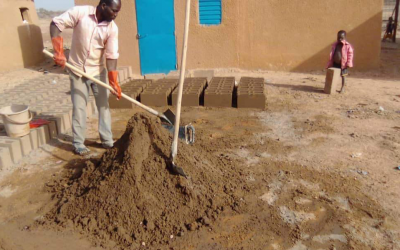 Atelier de teinture au Niger