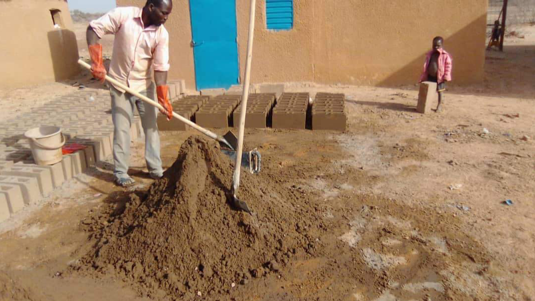 Atelier de teinture au Niger