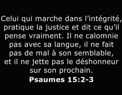 Celui qui marche dans l’intégrité