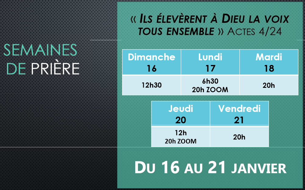 Semaine de prière « tous ensemble »